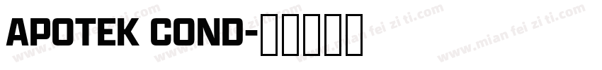 APOTEK COND字体转换